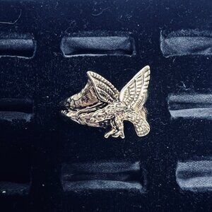 Vintage 18k HGE Men's Flying Eagle Ring (R415)